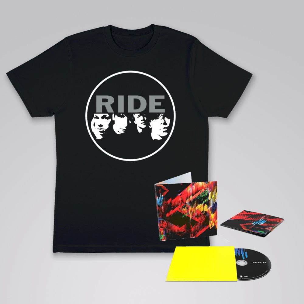 Ride / Interplay CD & Classic Design Black T-Shirt Bundle
