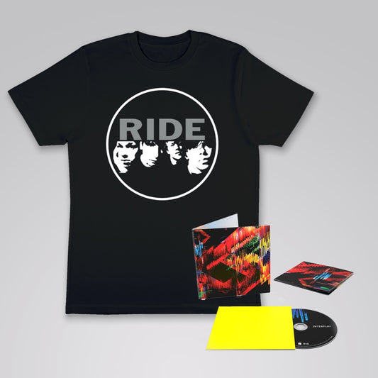 Ride / Interplay CD & Classic Design Black T-Shirt Bundle