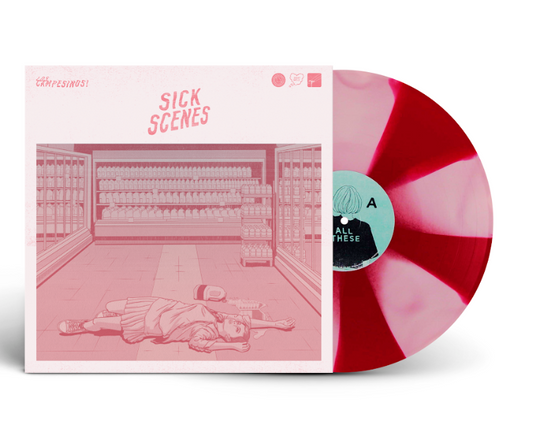 Los Campesinos! / Sick Scenes (PINK CORNETTO EFFECT VINYL) - SALE